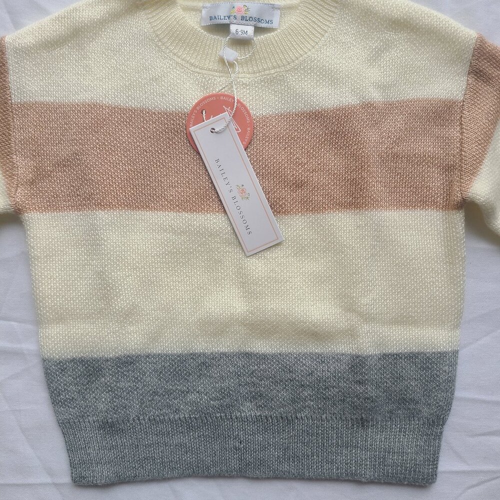 Bailey's Blossom 6 month Infant Balloon sleeve sweater
